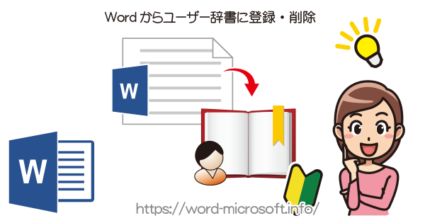 単語をユーザー辞書に登録 削除する手順 Word ワード の使い方